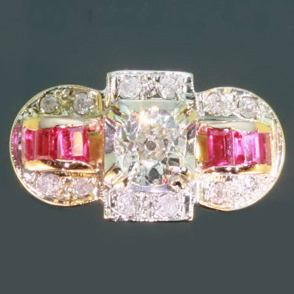 Typical belle epoque diamond engagement ring ca1920 