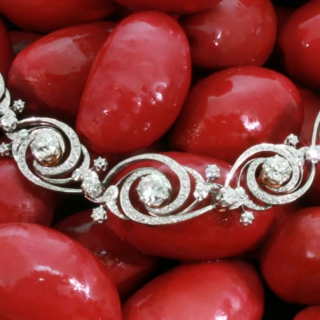 Belle Epoque diamond flexible bracelet by Emile Olive