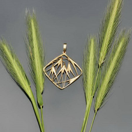 Estate gold pendant from the fifties signed Miault made in France