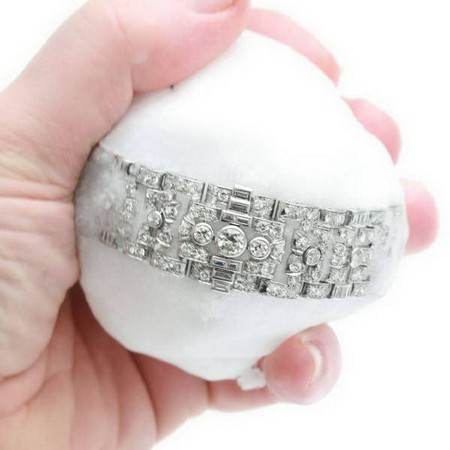 Platinum Art Deco bracelet as it should be loaded with diamonds
