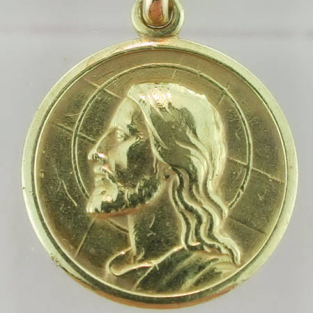 CONTEMPORARY ITALIAN 18K CHRIST PENDANT