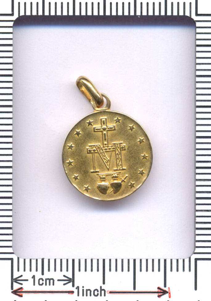 18K RELIGIOUS MIRACULOUS MEDAL