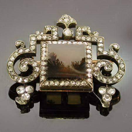 FABERGE BROOCH WITH ROSE CUT DIAMONDS (image 2 of 6)