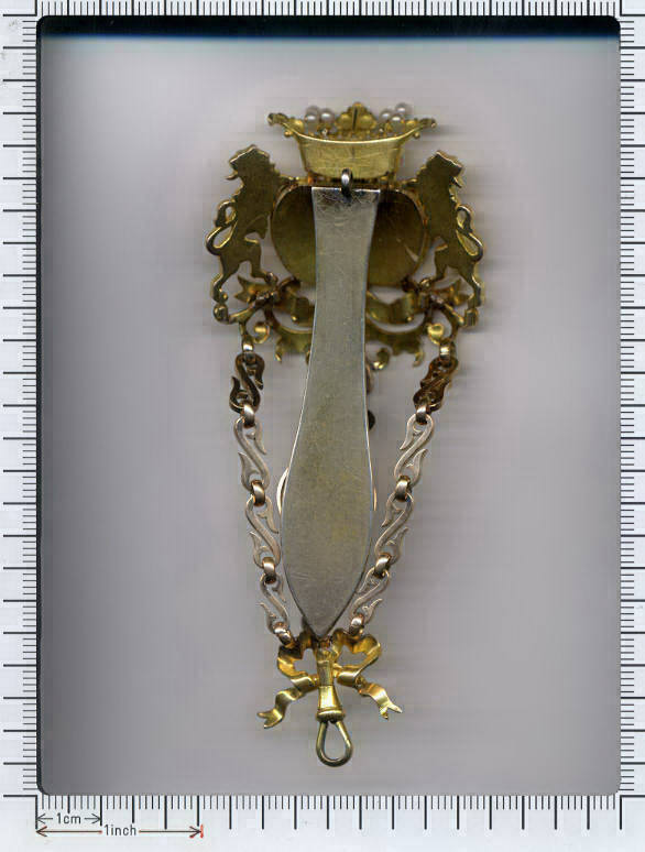 ROYAL HERALDIC CHATELAINE WITH CLIP