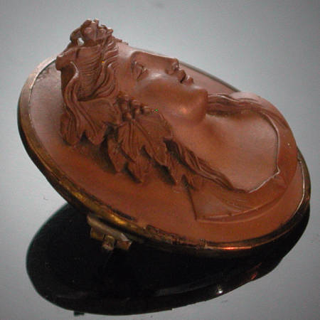 Victorian lava stone cameo depicting Bacchus (image 3 of 5)