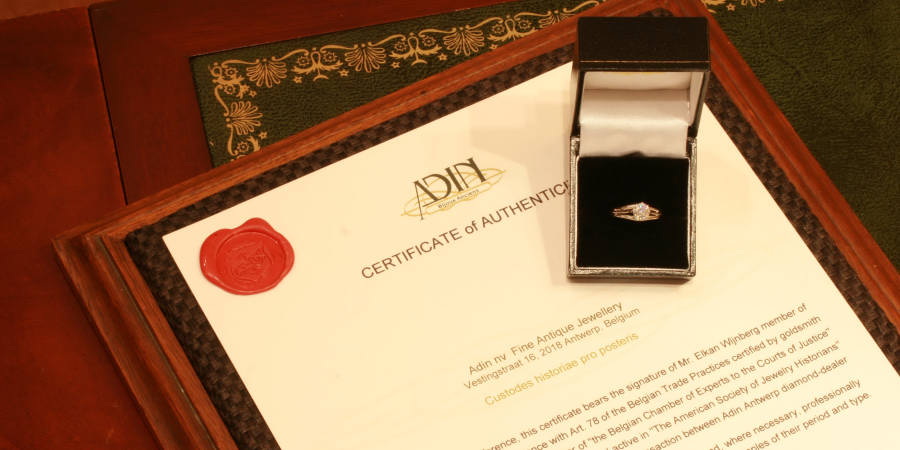 Estate diamond engagement ring