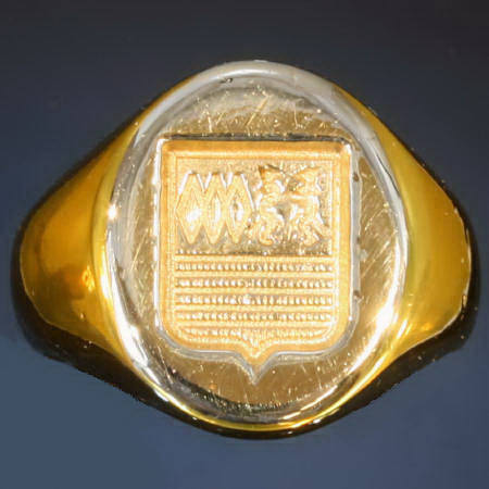 Estate golden signetring