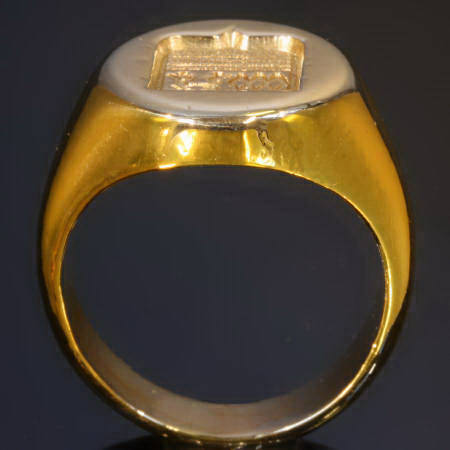 Estate golden signetring