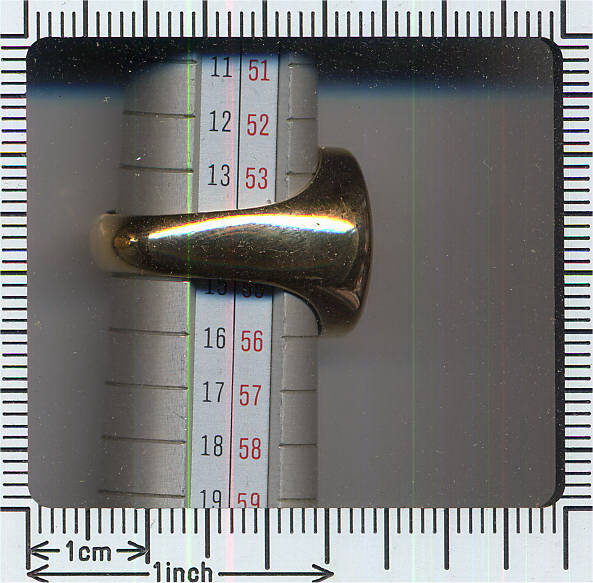Estate golden signetring