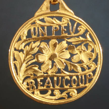 Victorian French I like you, I love you...a little...a lot...madly pendant