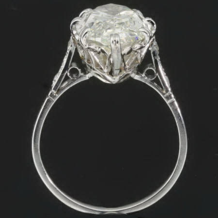 XXL marquise diamond platinum estate engagement ring (5.11 carat diamond weight) (image 4 of 9)