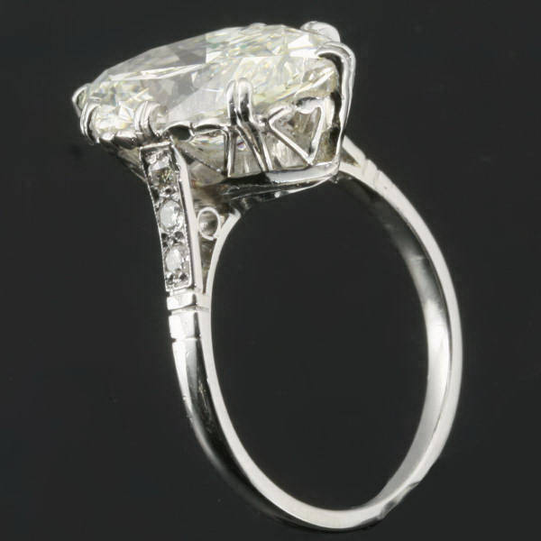 XXL marquise diamond platinum estate engagement ring (5.11 carat diamond weight) (image 5 of 9)