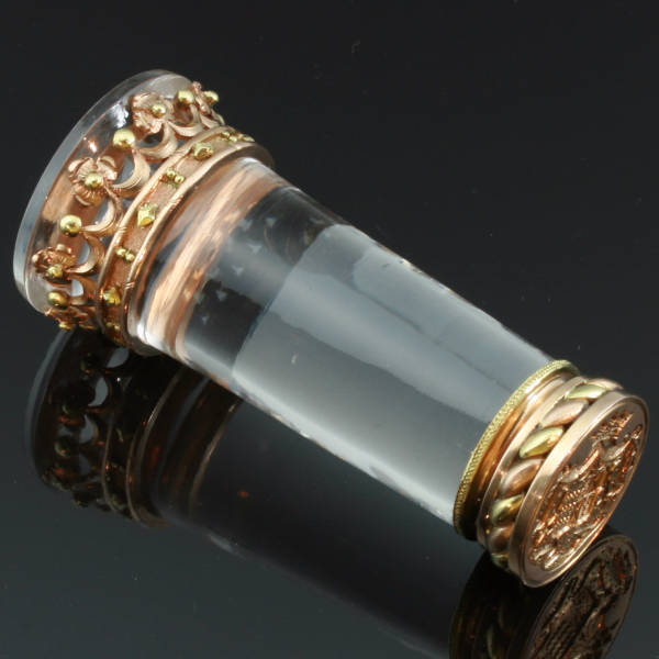 Absolute top notch Victorian Royal seal, rock crystal and gold, stunning quality