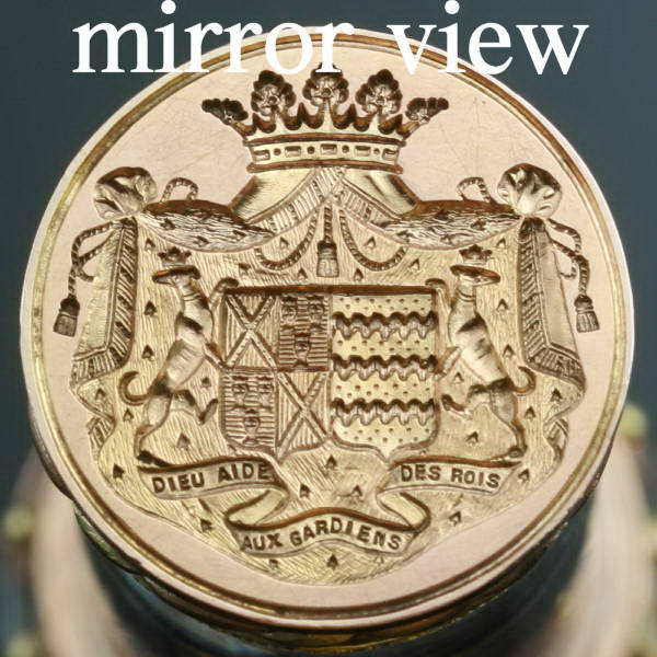 Absolute top notch Victorian Royal seal, rock crystal and gold, stunning quality (image 5 of 8)