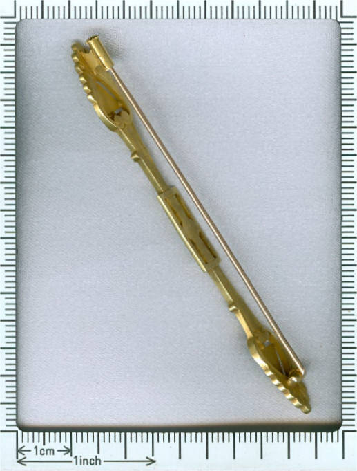 Stylish late Victorian Neo-Egyptian bar brooch with opals (image 7 of 7)