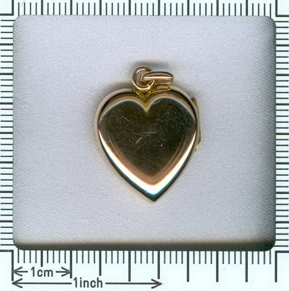 Pink gold Victorian heart locket pendant with old mine cut and rose cut diamonds