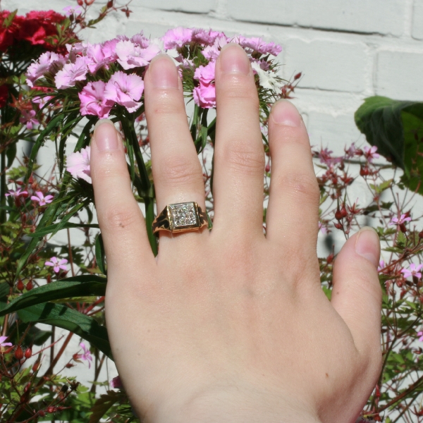 Two faced antique poison ring with hidden place made just after French Revolution (image 15 of 18)