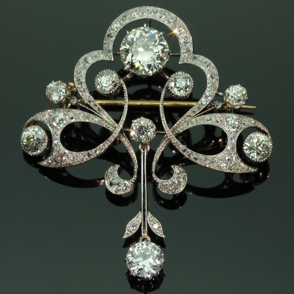 Impressive Art Nouveau Belle Epoque diamond brooch, Images by Adin ...