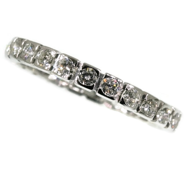 Estate eternity band white gold with 1.00 crt brilliant cut diamonds ...