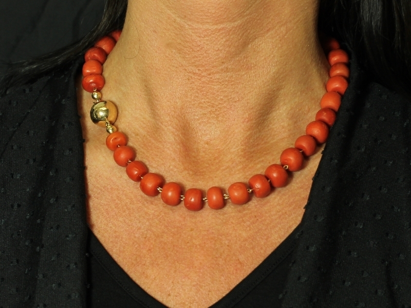 blood coral jewelry