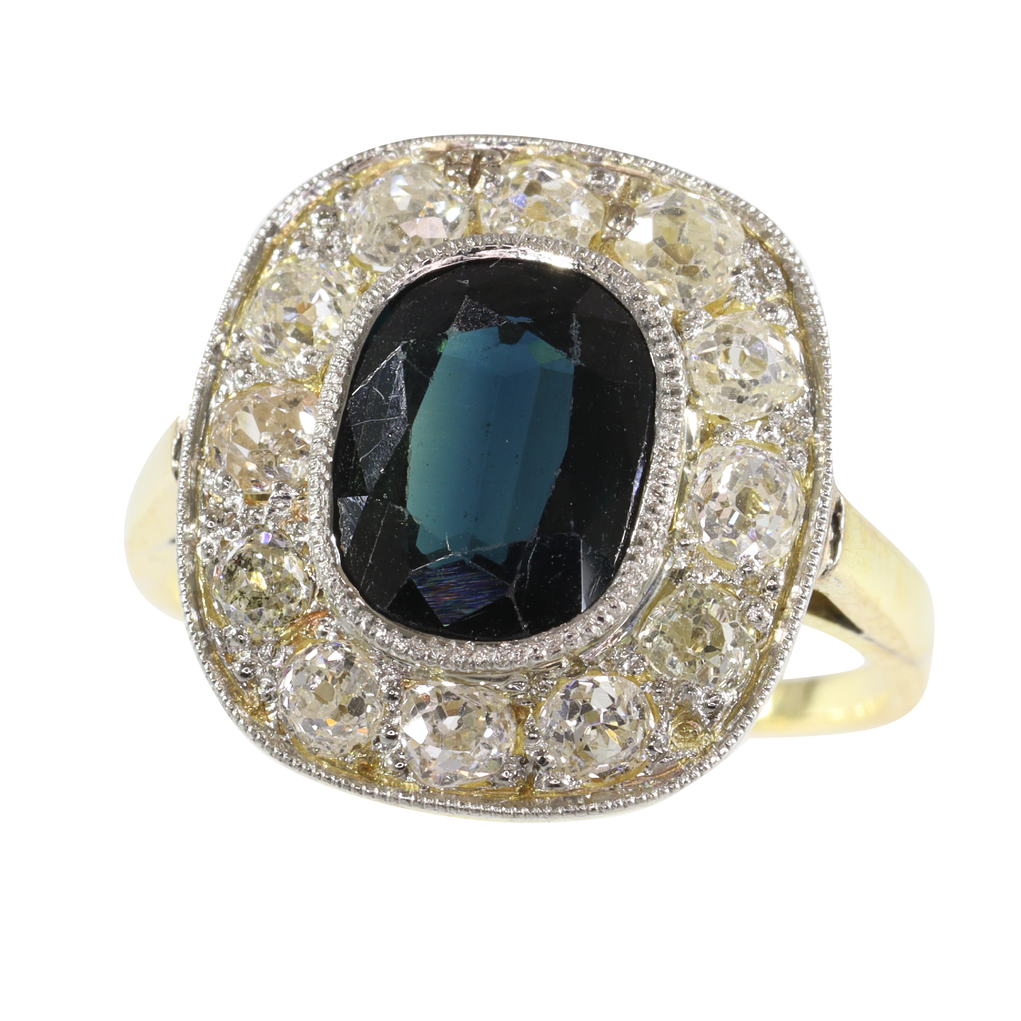 NEW Black Sapphire Square Cut | Vintage sapphire ring, White sapphire  earrings, Square cut rings