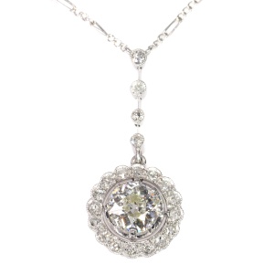 Glamour of the 1920s: Diamond Deco Pendant