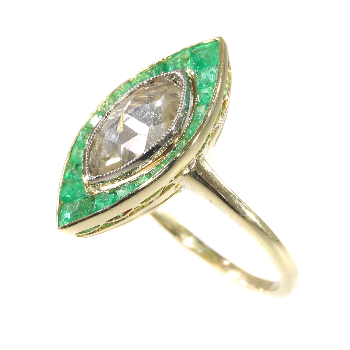 2.78 Ct Emerald Cut Lab-Created Diamond Victorian Vintage & Antique 1920's  Rings | eBay