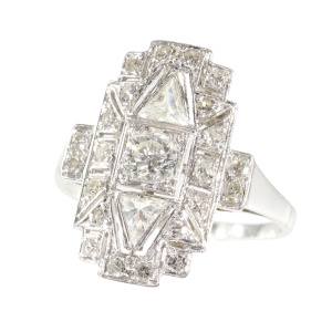Vintage Allure: 1950's Art Deco Diamond Ring