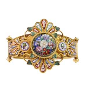 Rare 19th-Century Micromosaic Parure by Menichini Giacomo – A Grand Tour Masterpiece