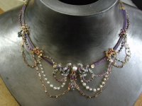 working on an antique necklace