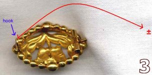 old brooches - how to use long pin