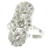 Art Deco engagement ring platinum and diamonds