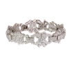 Vintage platinum diamond bracelet Art Deco style made in the Fifties
