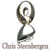 Artist Jewelry by Chris Steenbergen gold and silver brooch the rope jumper